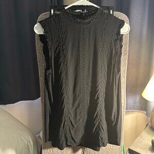 LOFT Sleeveless Black Dressy Top Size Small